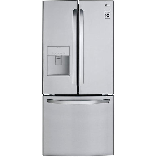 LG 30-inch, 21.8 cu.ft. Freestanding French 3-Door Refrigerator with Smart Cooling® System LFDS22520S IMAGE 1