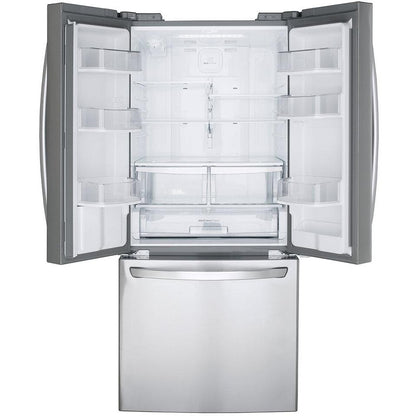 LG 30-inch, 21.8 cu.ft. Freestanding French 3-Door Refrigerator with Smart Cooling® System LFDS22520S IMAGE 3