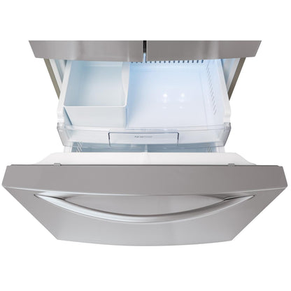 LG 30-inch, 21.8 cu.ft. Freestanding French 3-Door Refrigerator with Smart Cooling® System LFDS22520S IMAGE 6