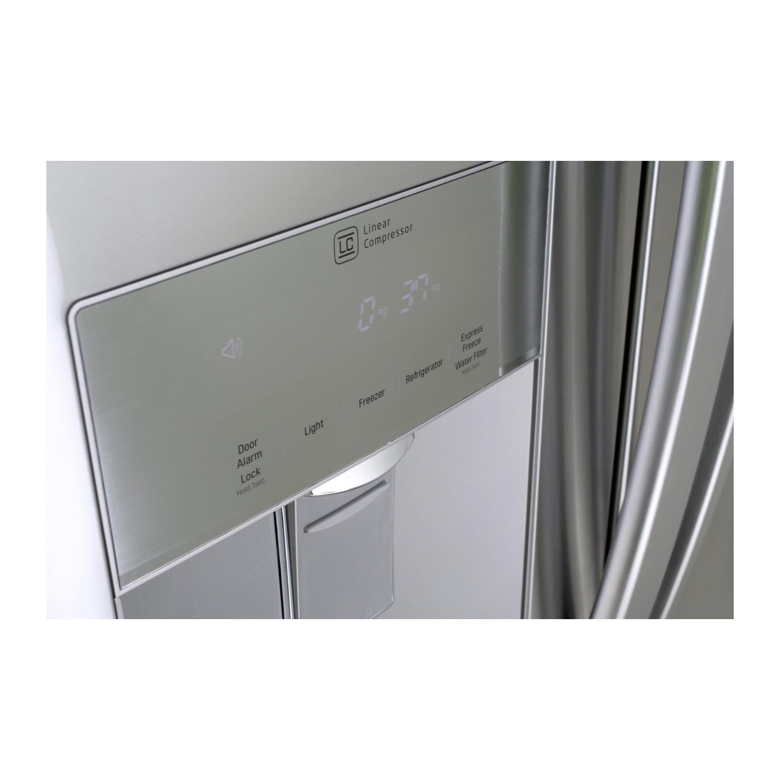 LG 30-inch, 21.8 cu.ft. Freestanding French 3-Door Refrigerator with Smart Cooling® System LFDS22520S IMAGE 8