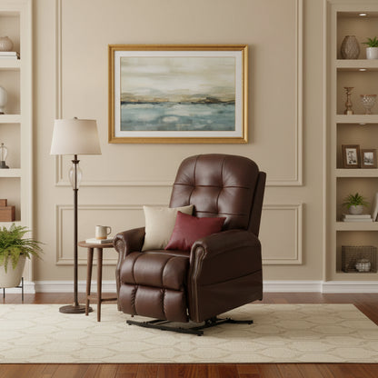 Power Lift Lay Flat Recliner with Heat & Massage