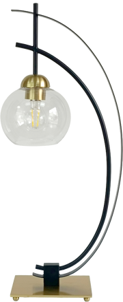 Eclipse Aura Metal Table Lamp with Glass Globe (Case Pack 2)