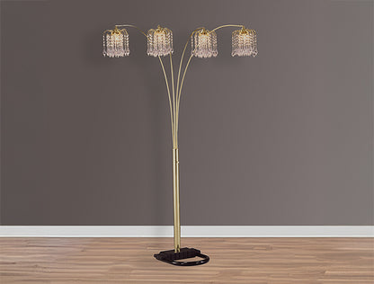 Rain Drop Arc Lamp Gold