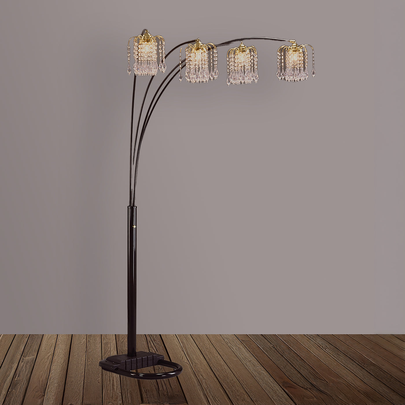 Rain Drop Arc Lamp Black