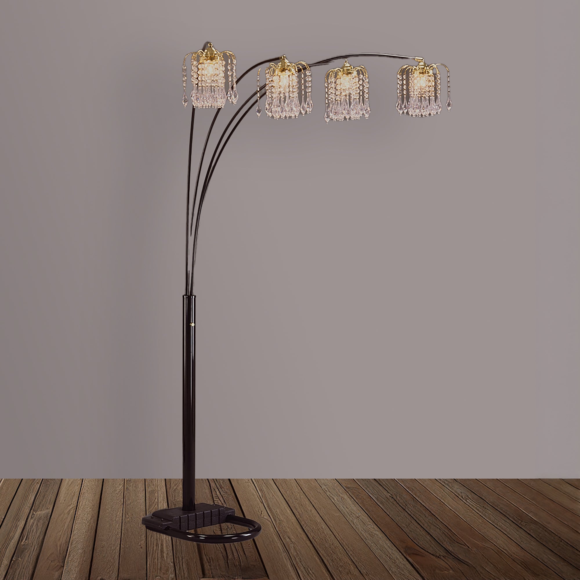 Rain Drop Arc Lamp Black