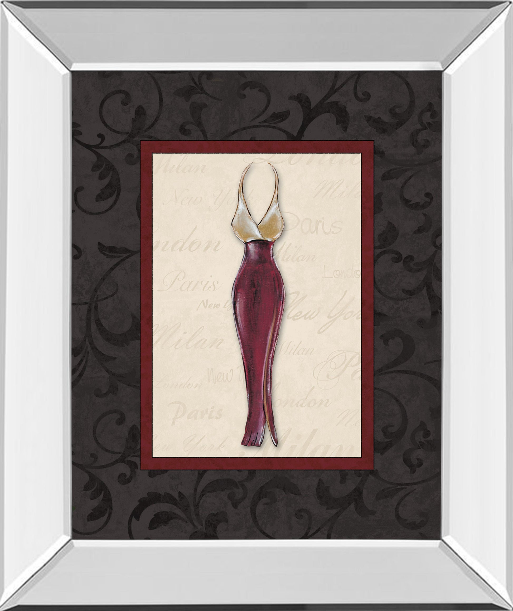 Mirrored Frame Fashion Dress II By Susan Osbourne