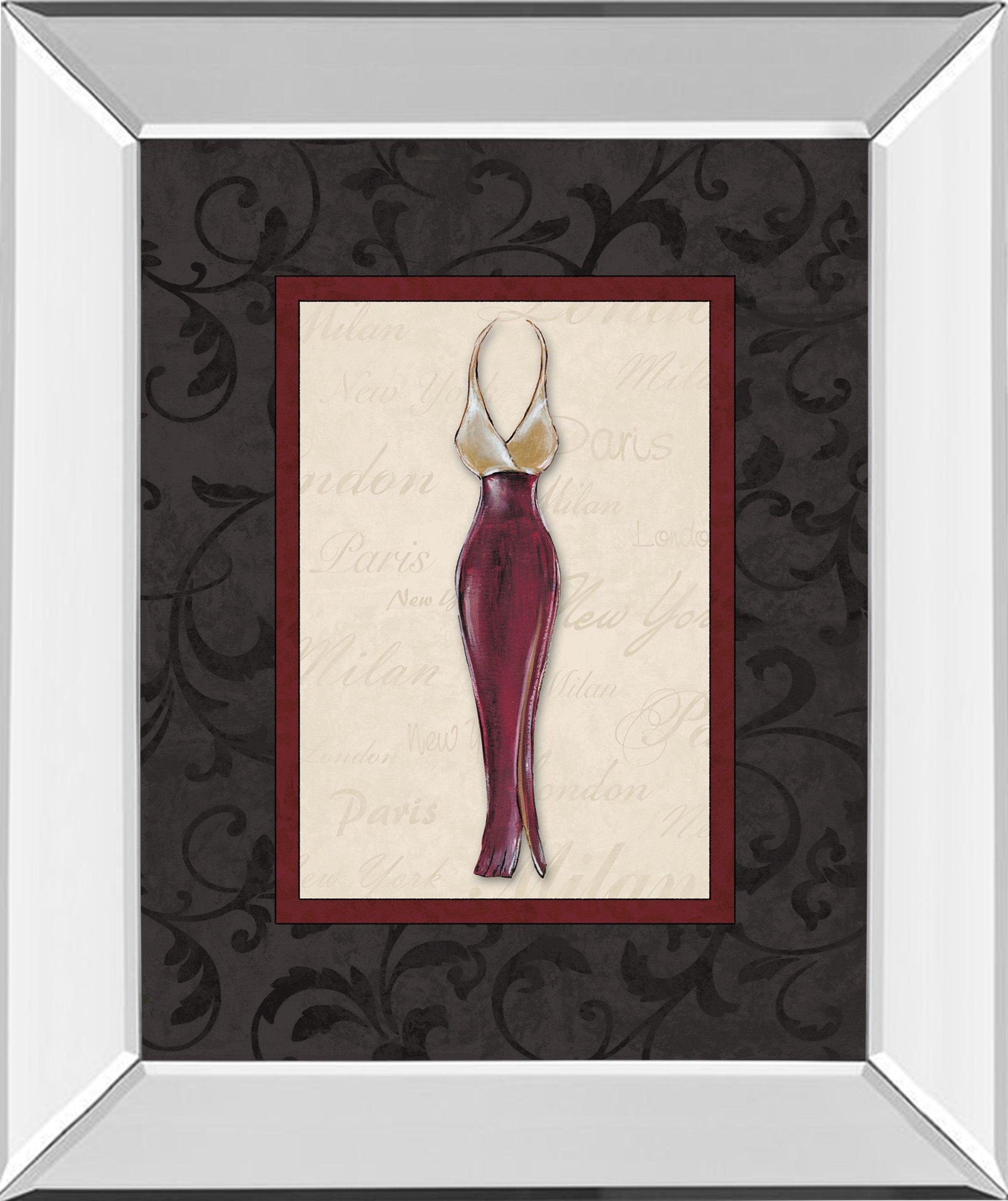 Mirrored Frame Fashion Dress II By Susan Osbourne
