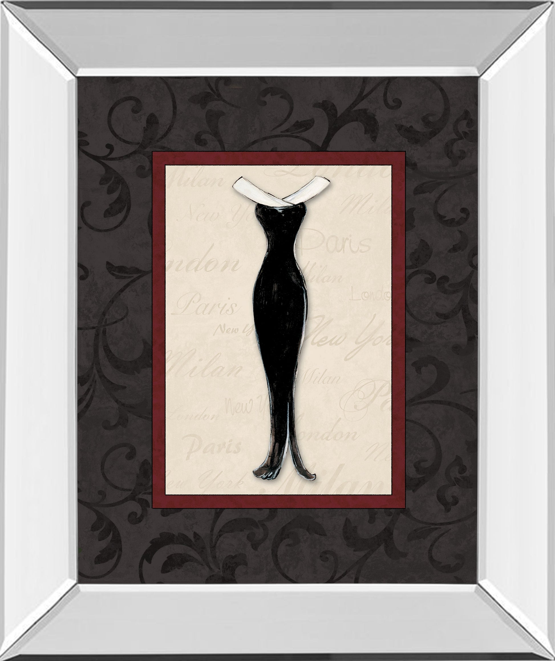 Mirrored Frame Fashion Dress I By Susan Osbourne