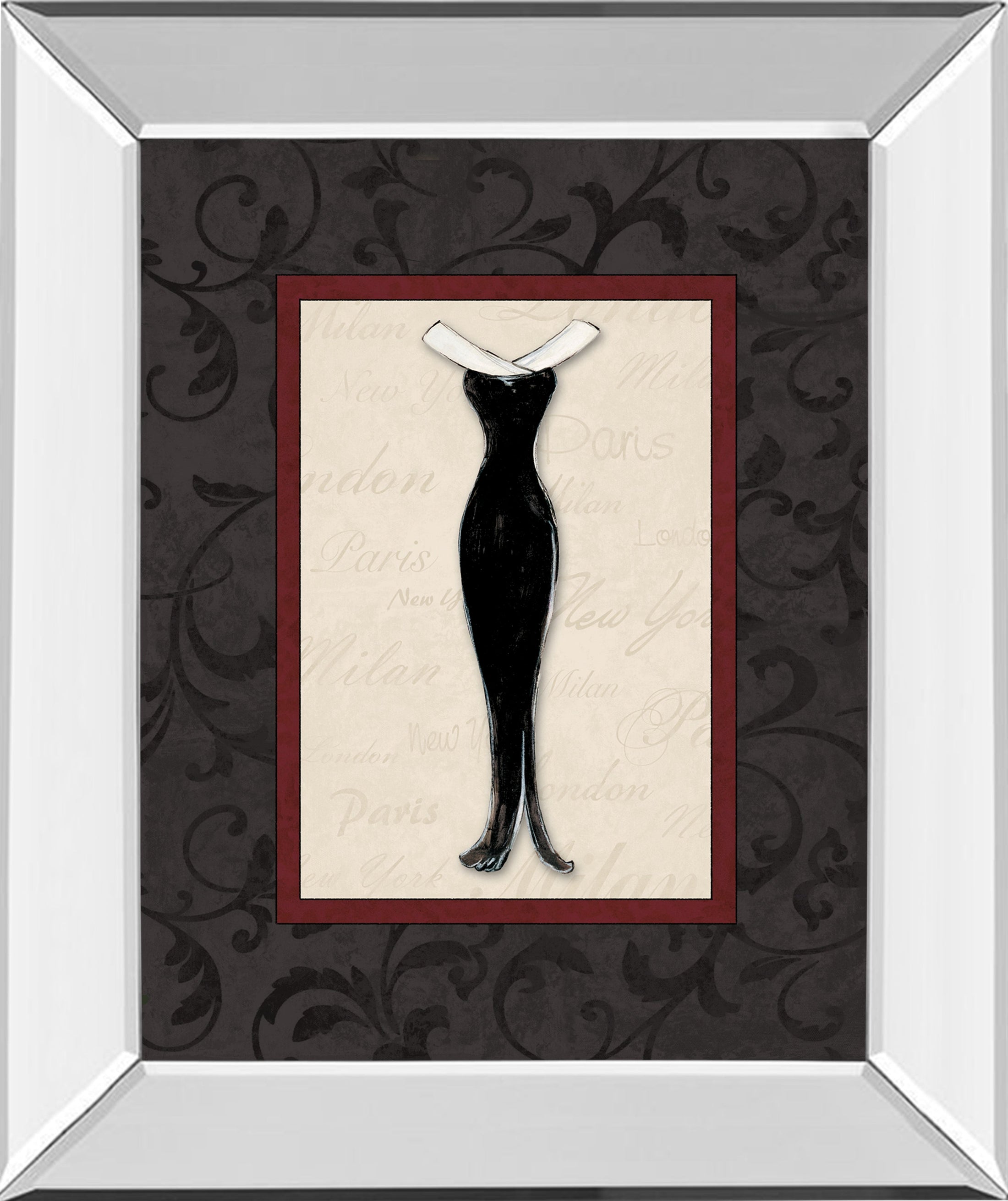 Mirrored Frame Fashion Dress I By Susan Osbourne