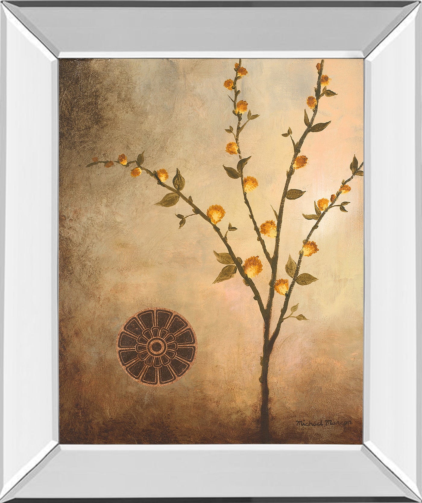 Mirrored Frame Fall Stem In The Light By Michael Marcon