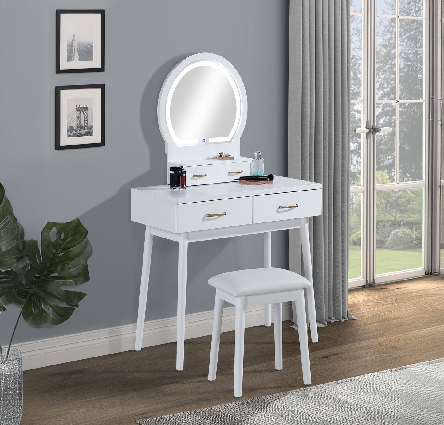 Cecilia Vanity Table & Stool