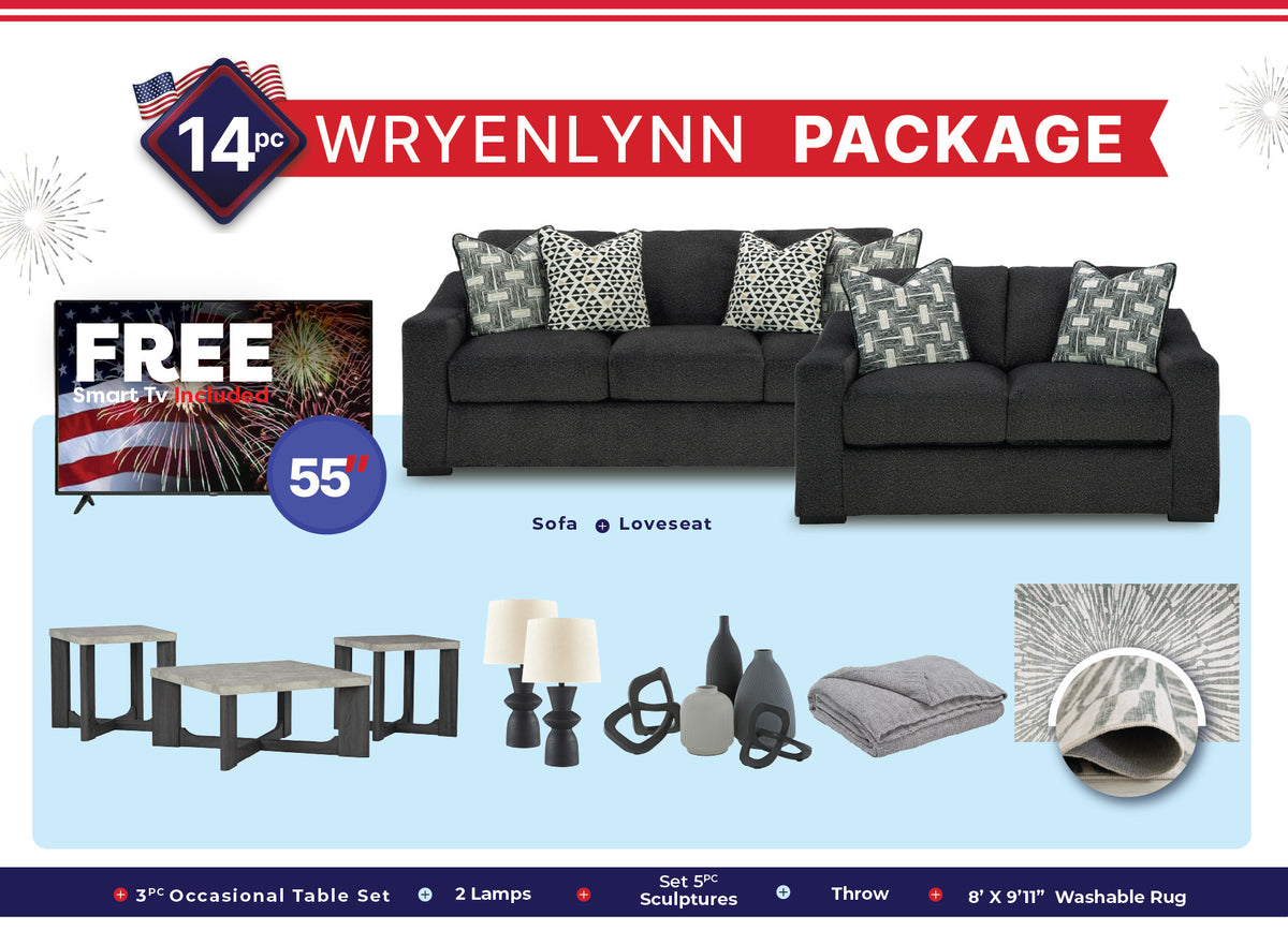 Wryenlynn Living Room 14PC Package