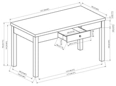 Rylee Faux Marble Desk