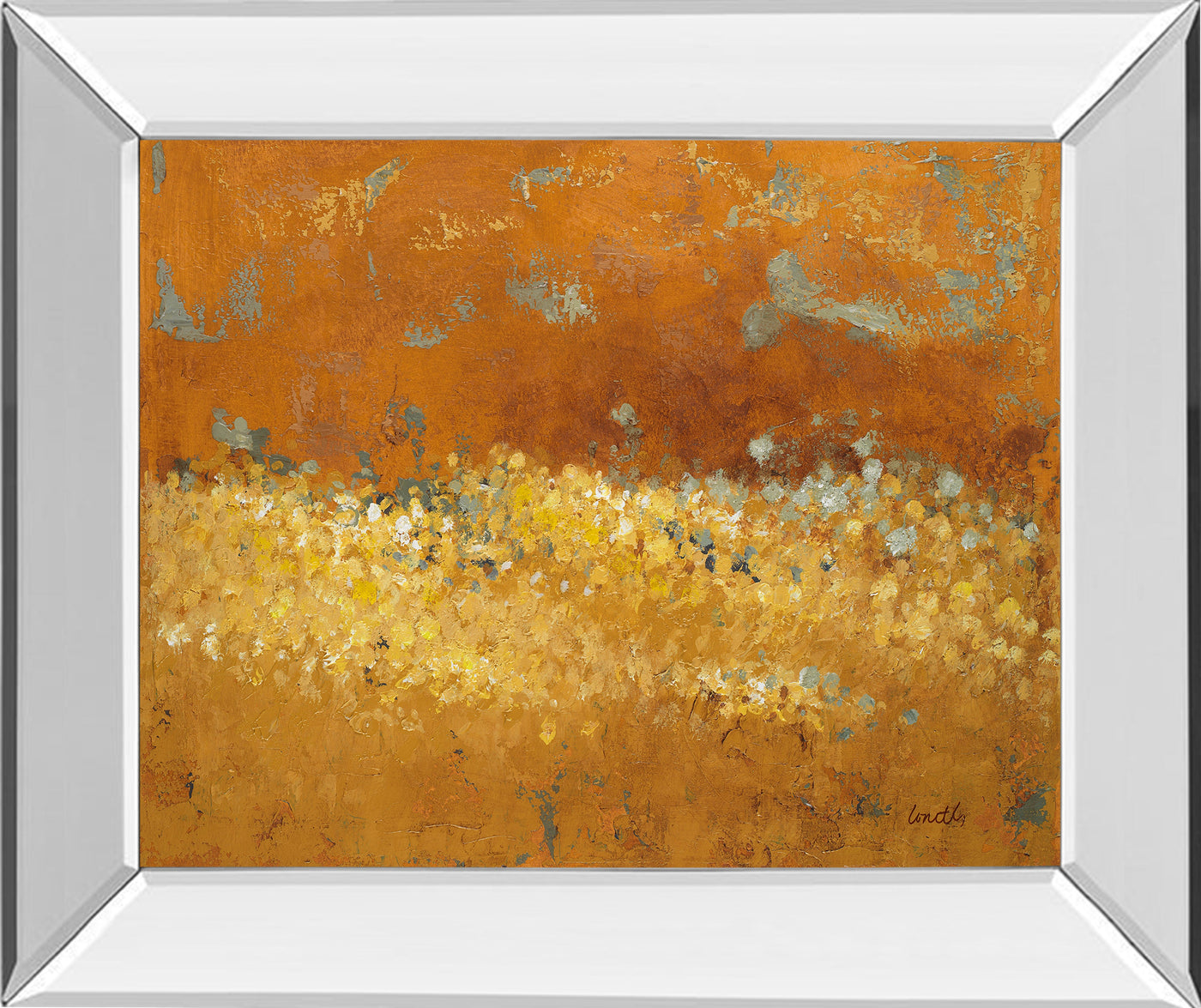 Mirrored Frame Flower Fields II By Lanie Loreth