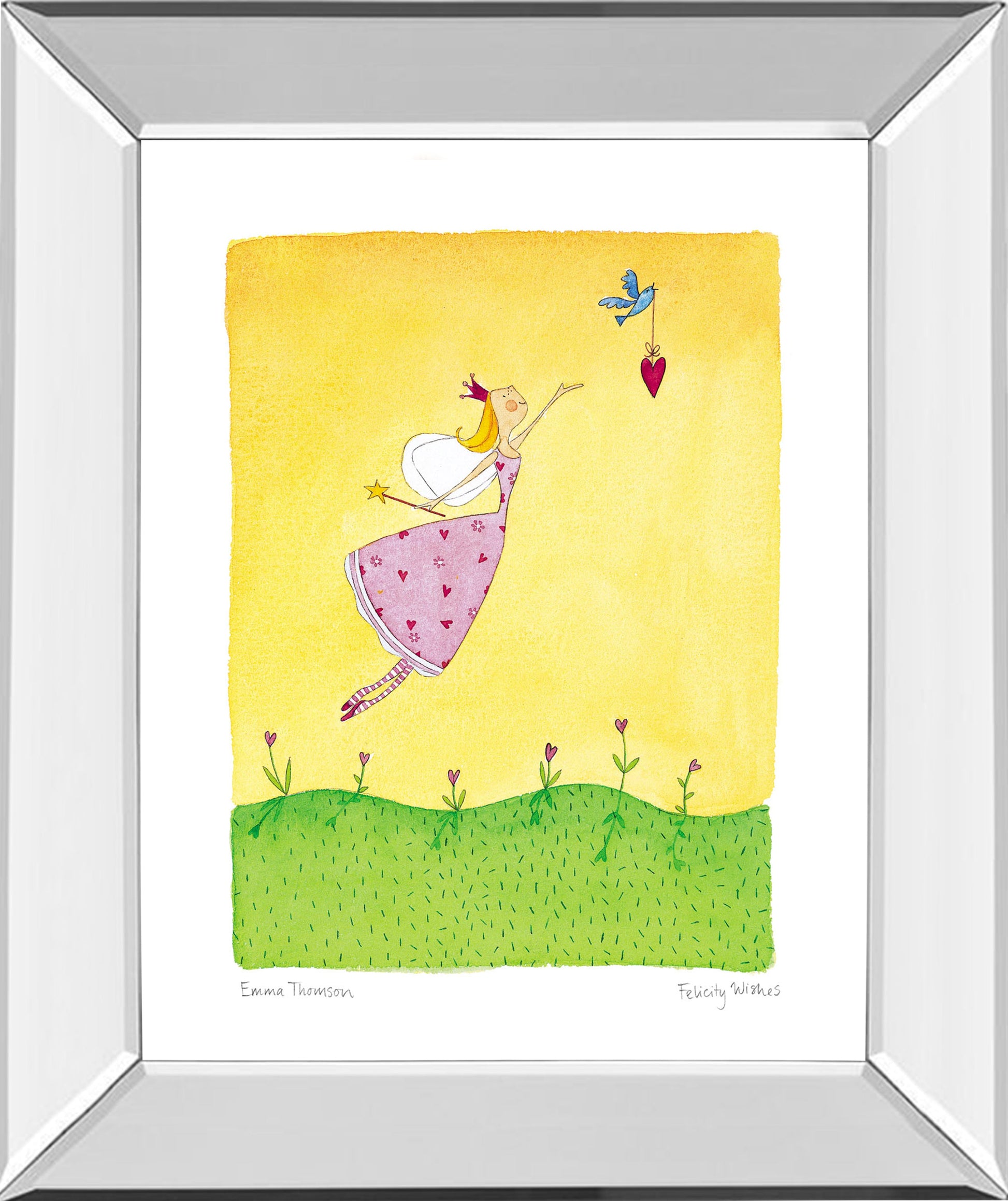 Mirrored Frame Felicity Wishes II By Emma Thomson
