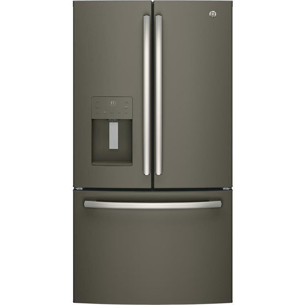 GE 36-inch, 25.6 cu. ft. French 3-Door Refrigerator GFE26JMMES