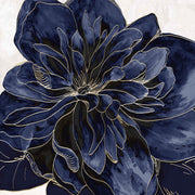 ''Blue Flower'' Tempered Glass
