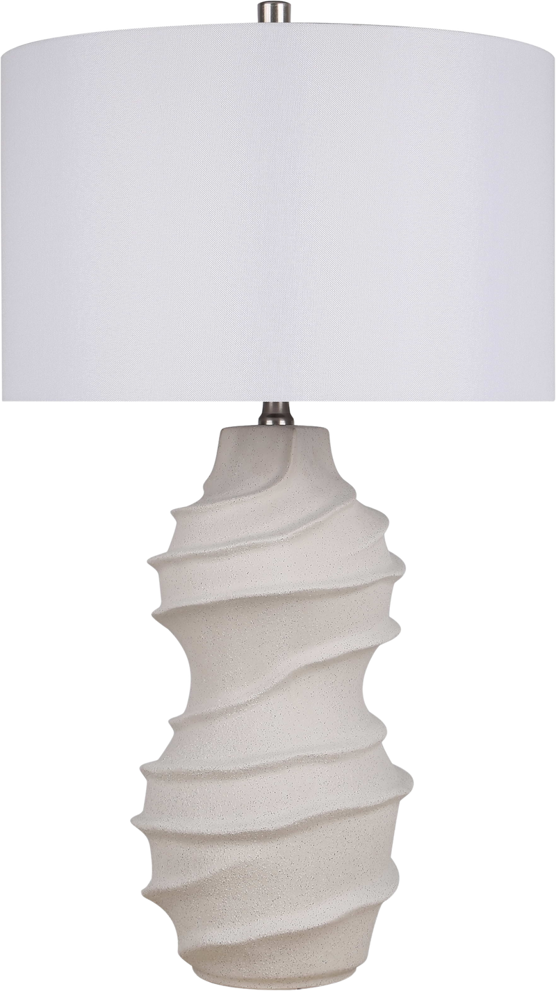 Serenity Waves Ceramic Table Lamp