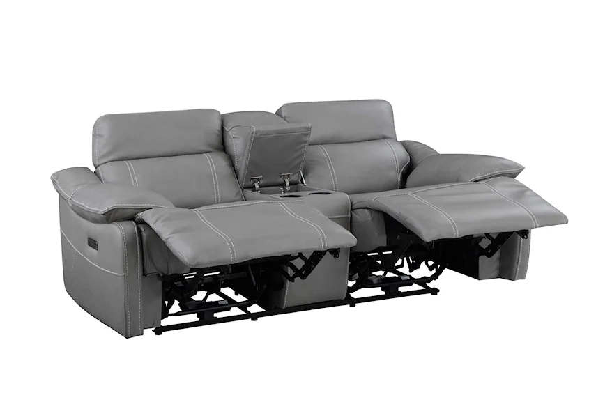 Loveseat reclinable eléctrico dual Alpine