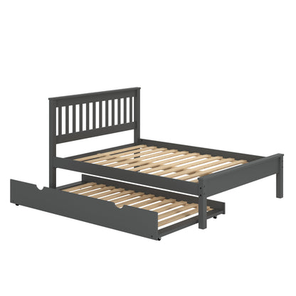 Contempo Mission Bed with Twin Trundle Bed