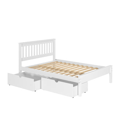 Contempo Mission Bed with Dual Underbed Drawers