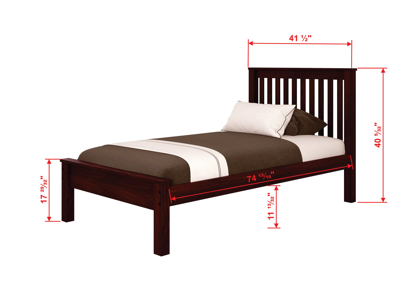 Contempo Mission Bed with Trundle Bed