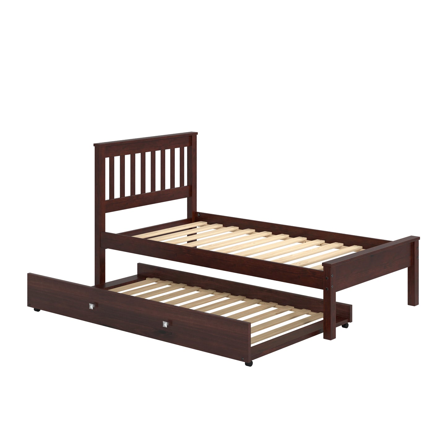 Contempo Mission Bed with Trundle Bed