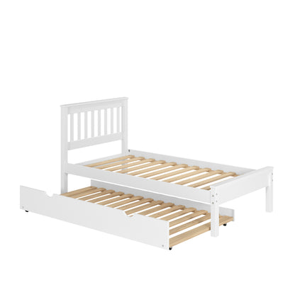 Contempo Mission Bed with Trundle Bed