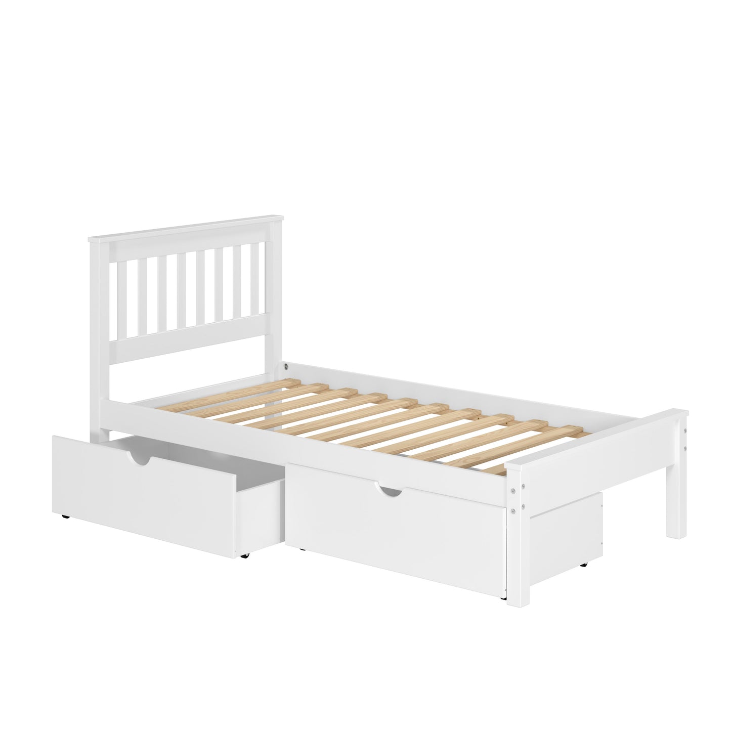 Contempo Mission Bed with Dual Underbed Drawers