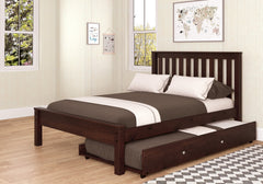 Contempo Mission Cappuccino Bed with Twin Trundle