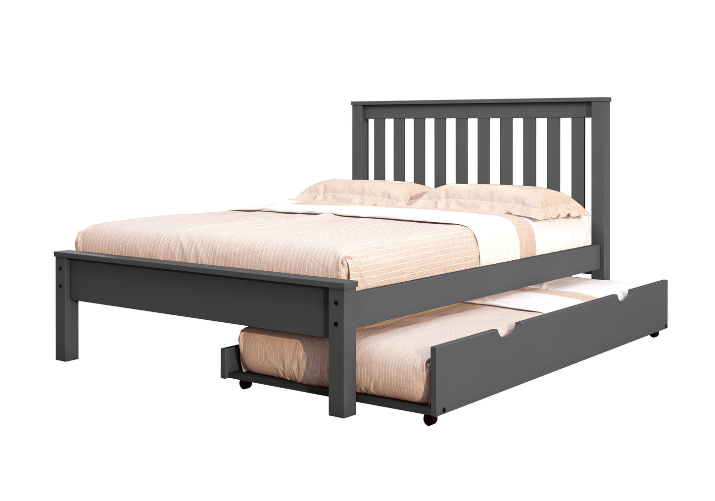 Contempo Mission Bed with Twin Trundle