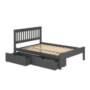 Contempo Mission Bed with Dual Underbed Drawers