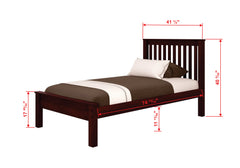 Contempo Mission Cappuccino Bed with Trundle