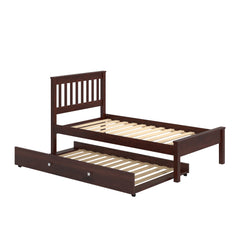 Contempo Mission Cappuccino Bed with Trundle