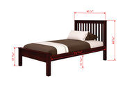 Contempo Mission Cappuccino Bed