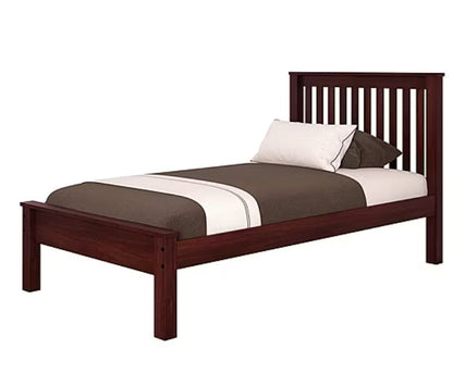 Contempo Mission Dark Grey Bed with Black Trundle