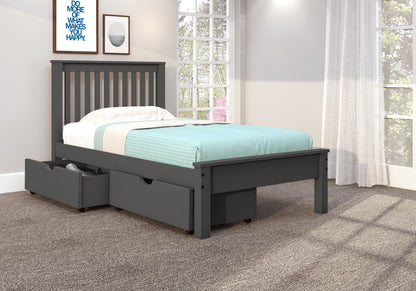 Contempo Mission Bed with Dual Underbed Drawers