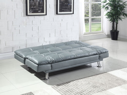 Dilleston Upholstered Tufted Convertible Sofa Bed Black