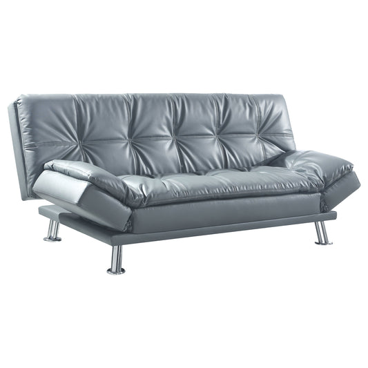Dilleston Upholstered Tufted Convertible Sofa Bed Black