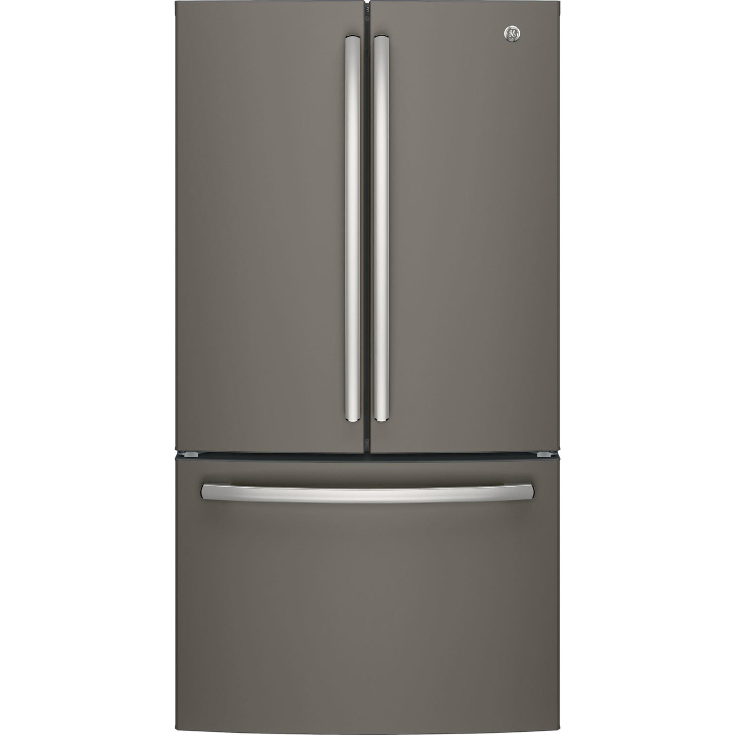 GE 36-inch, 27 cu.ft. Freestanding French 3-Door Refrigerator with Internal Water Dispenser GNE27JMMES IMAGE 1