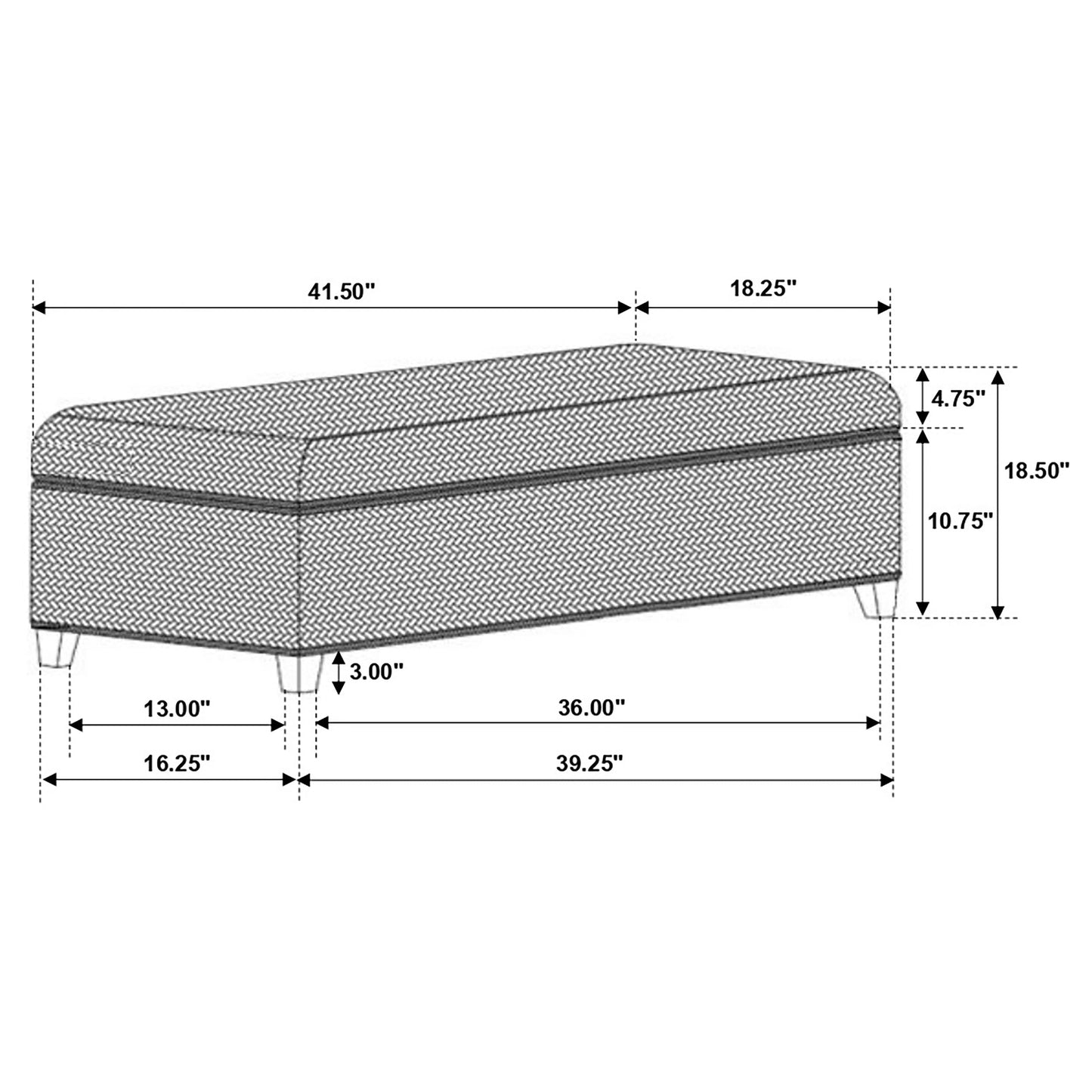 Baúl de almacenamiento Laughton de hojas de plátano tejidas a mano, color ámbar