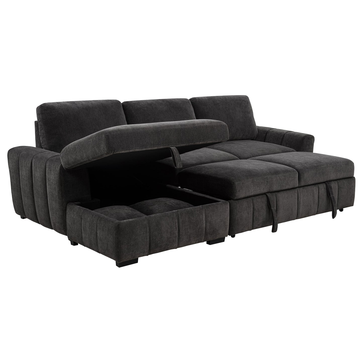 Pastrana Upholstered Sleeper Sectional Sofa RAF Chaise