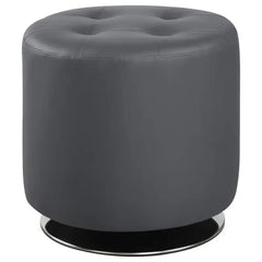 Bowman Gray Swivel Ottoman