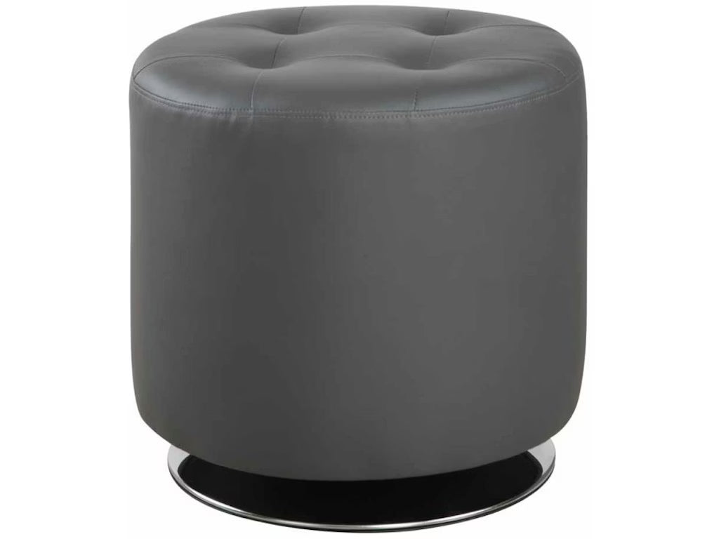 Bowman Gray Swivel Ottoman