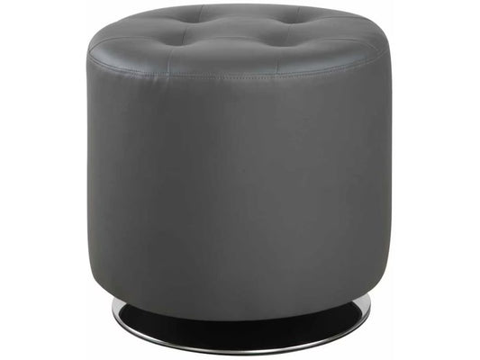 Bowman Gray Swivel Ottoman