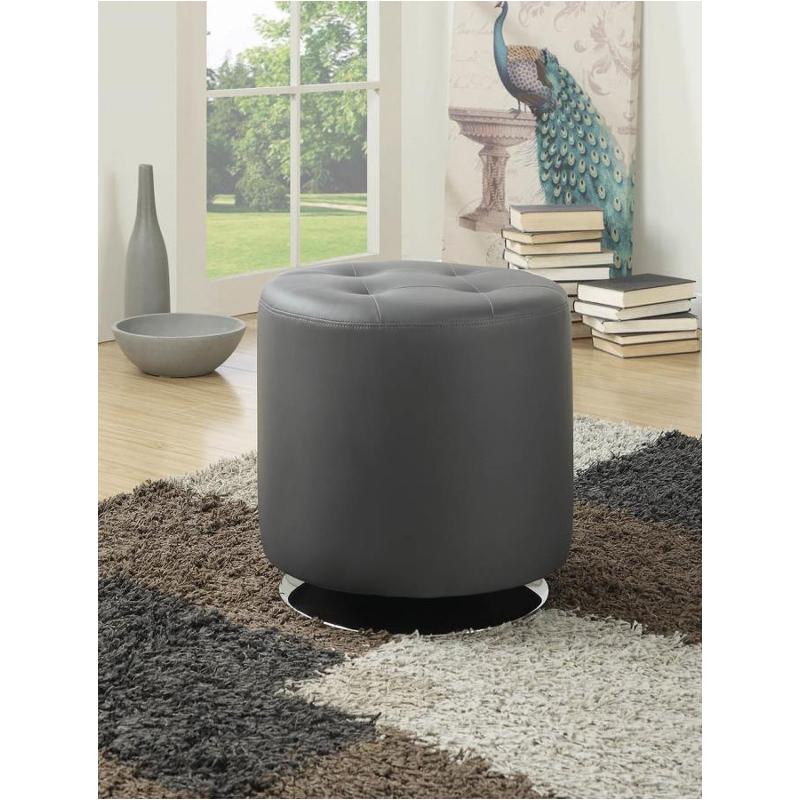 Bowman Gray Swivel Ottoman