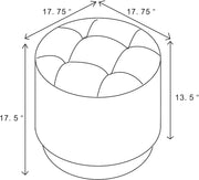 Bowman Gray Swivel Ottoman