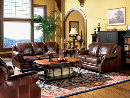 Princeton Traditional Leather Loveseat