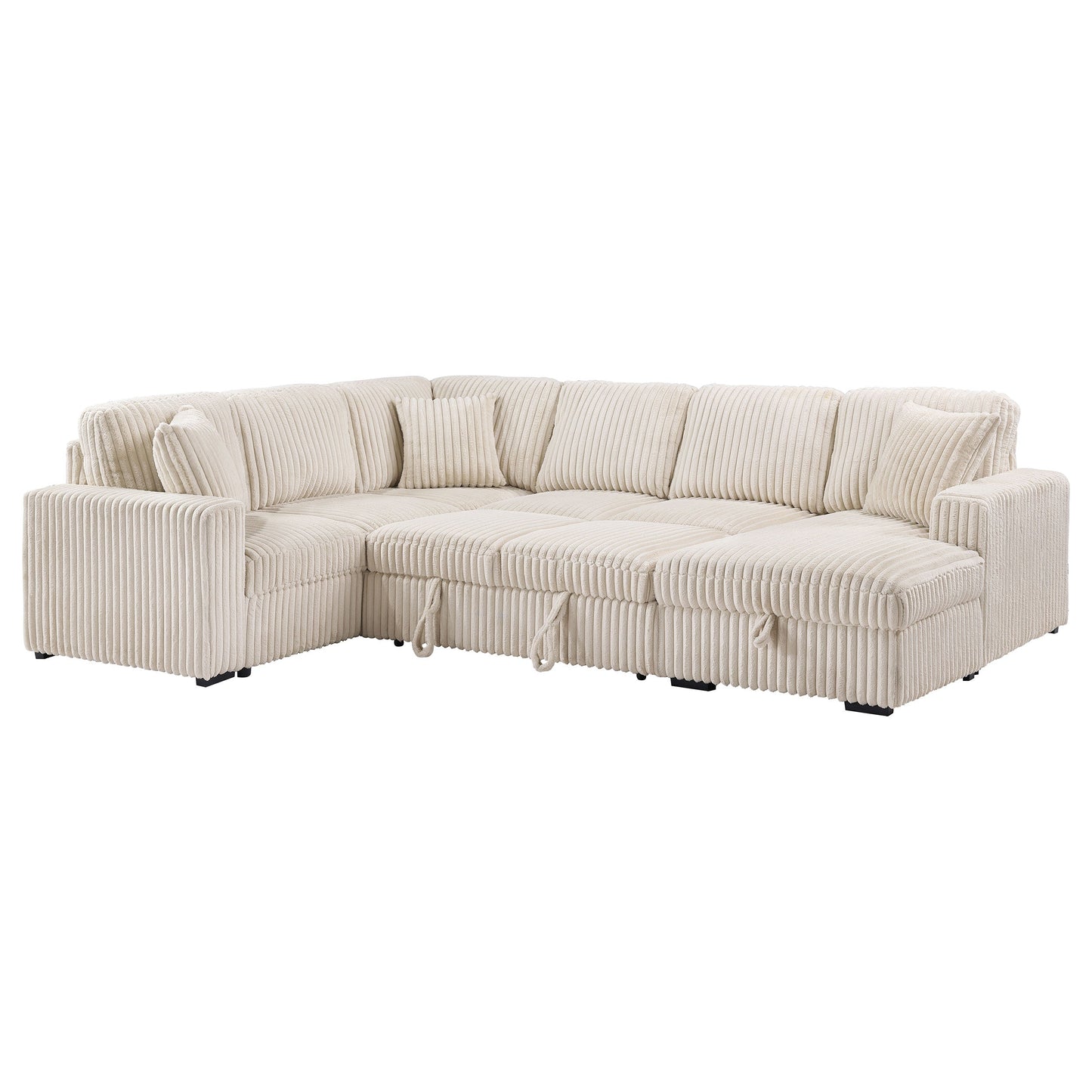 Devonshire Sleeper Sectional Sofa Storage Chaise