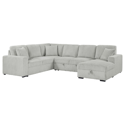 Devonshire Sleeper Sectional Sofa Storage Chaise